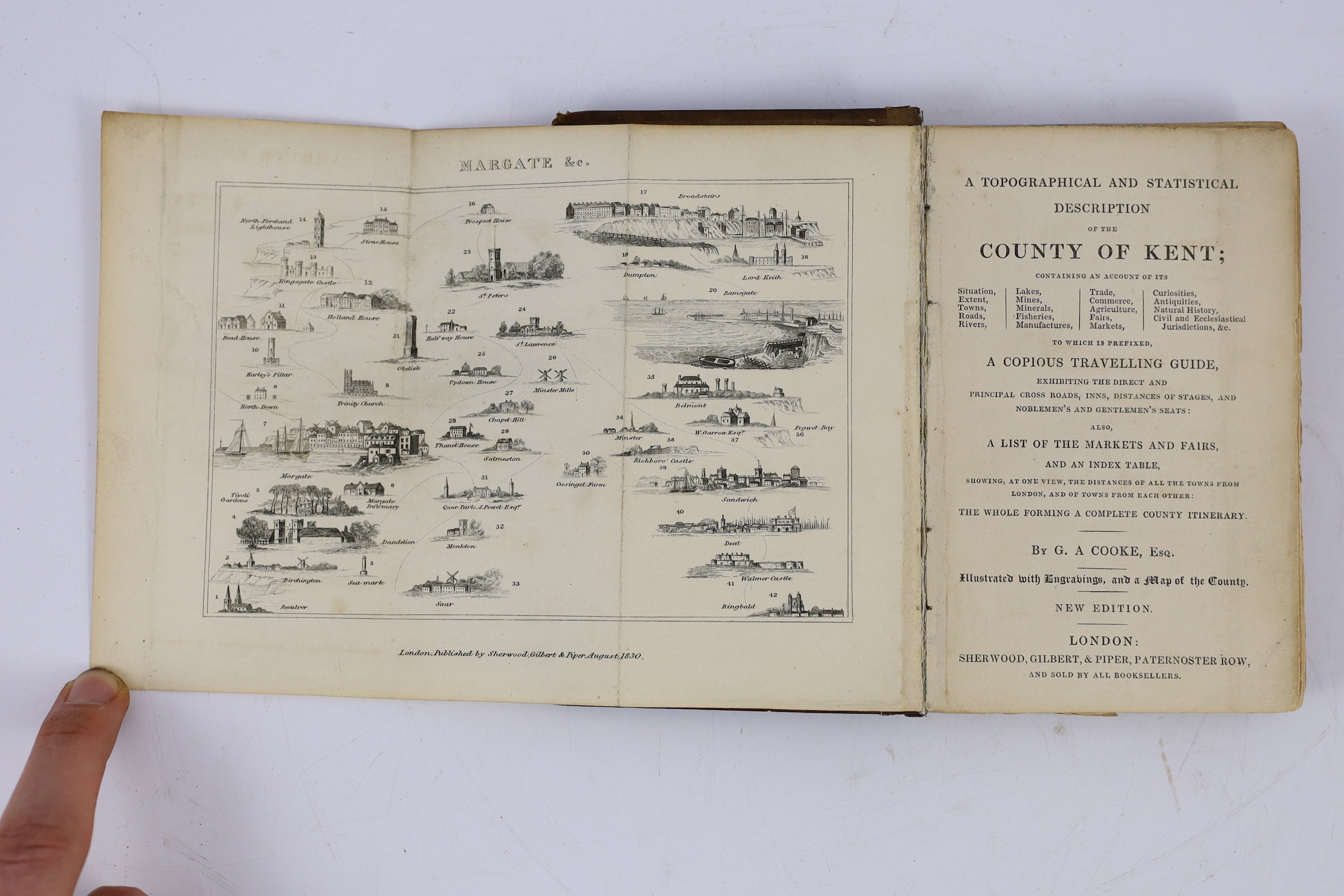 KENT: Culverwell, R.J. - Hints to the Citizens of London, and others in search of recreation or health, on the Salubrity of Gravesend and its Vicinity...with a brief essay on cold, tepid, and warm sea bathing. rebound pa